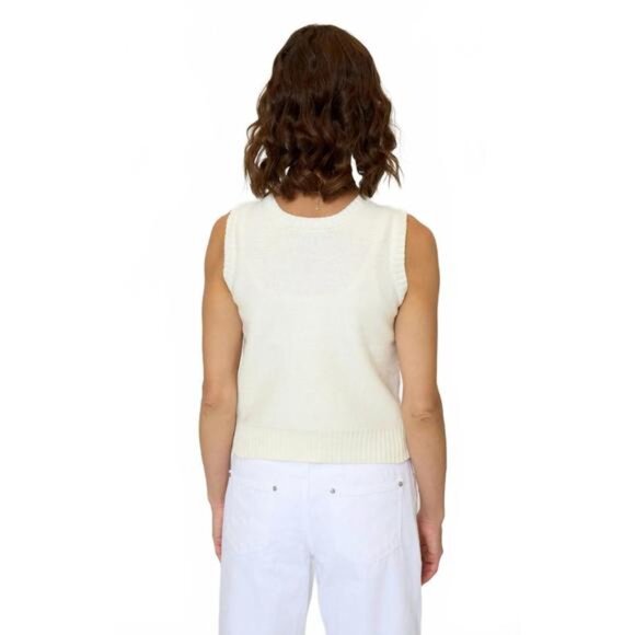 NWT -  CENTRAL PARK WEST Evie Shell Tank in Ivory, Size XS - Picture 4 of 7